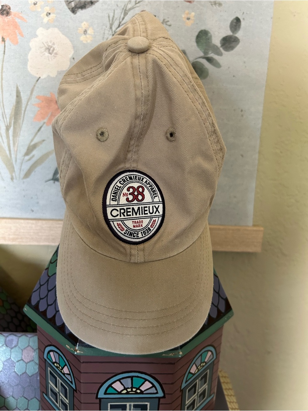 Daniel Cremieux Tan Logo Patch Baseball Cap